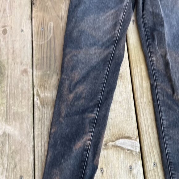 American Eagle Black Distressed Hi-Rise Jegging Curvy Jeans Size 4 - Picture 3 of 10